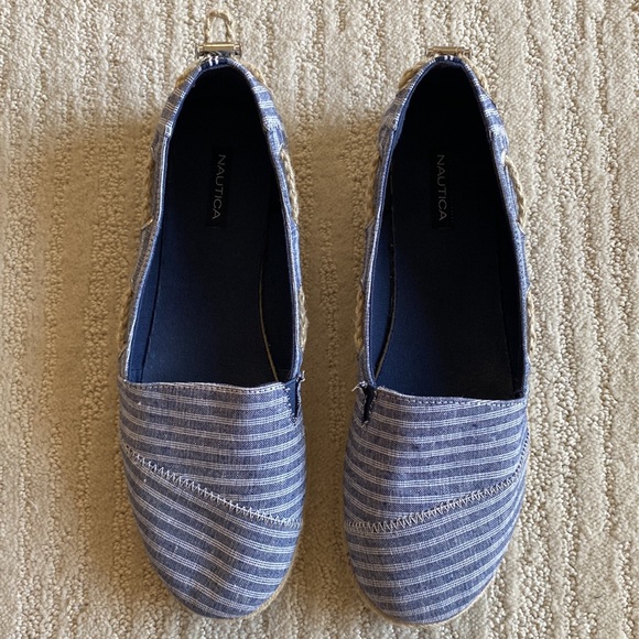Nautica Striped Canvas Rutter Flats - Picture 6 of 11